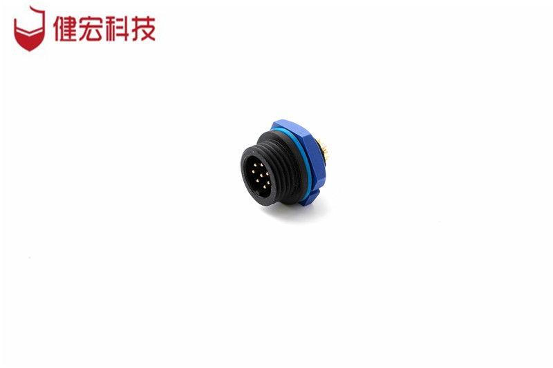 KM12J207鑄線式對接公插座